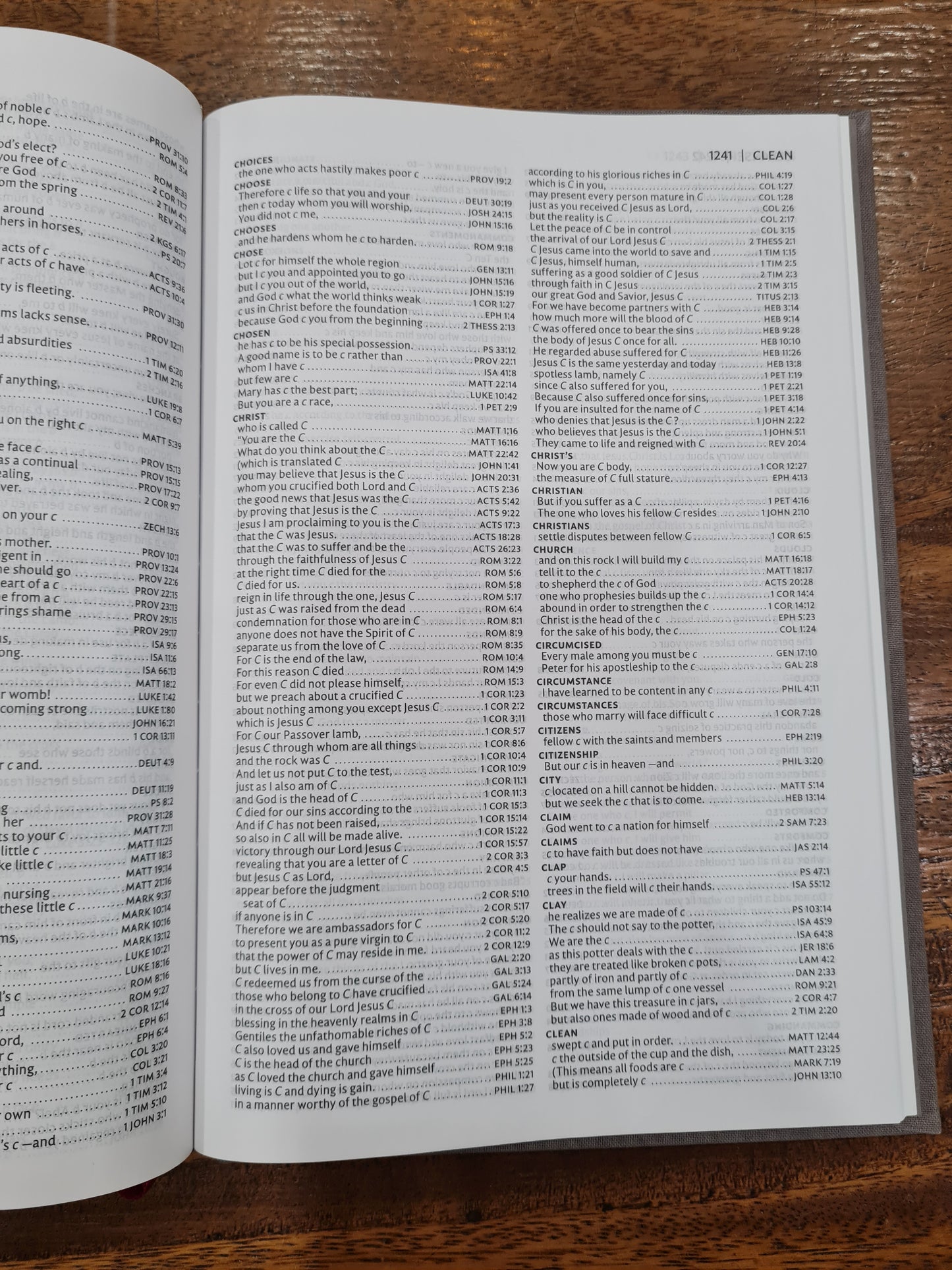NET Bible Thinline Reference, Large Print Gray (OM)