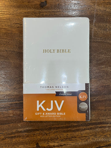 KJV, Gift and Award Bible, Imitation Leather, White