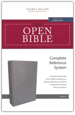 NKJV Comfort Print Open Bible (Hardcover)