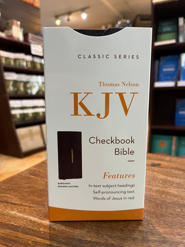 KJV Nelson Classic Companion Bible, Bonded Leather Burgundy, Snap-Flap Closure