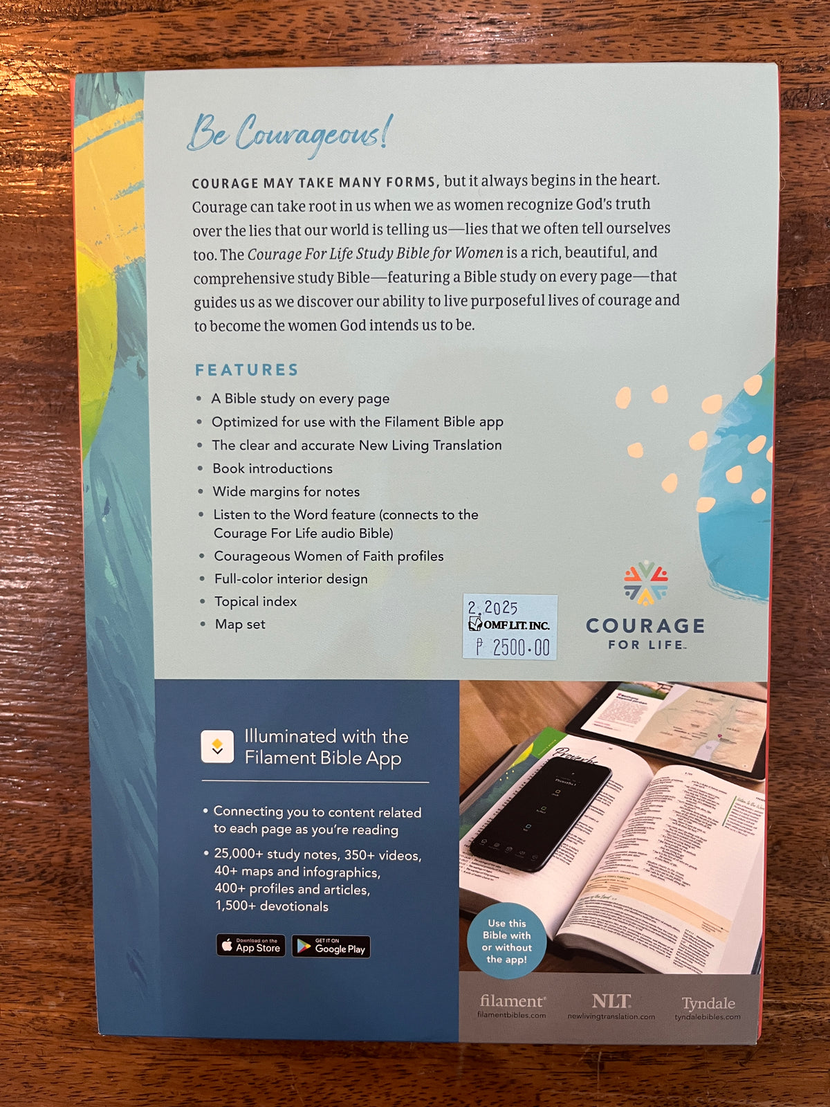 NLT Courage For Life Study Bible for Women, Filament-Enabled Edition
