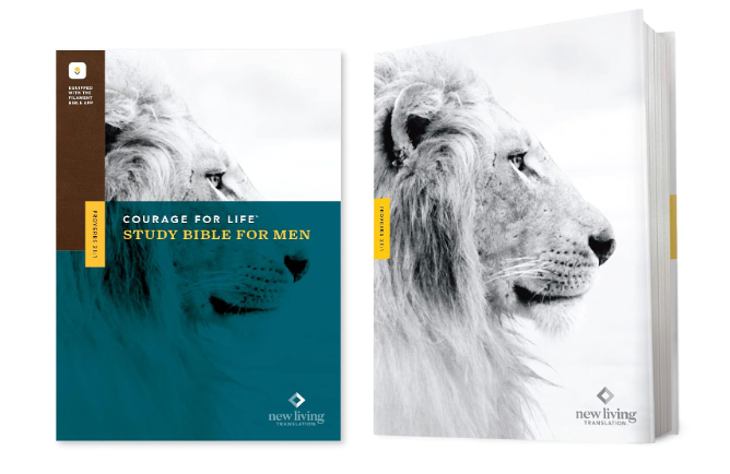 NLT Courage For Life Study Bible for Men, Filament Enabled (Hardcover)