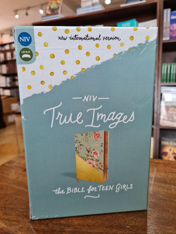 NIV True Images Bible (Imitation Leather, Blue/Gold)