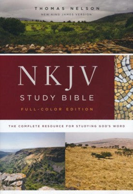 NKJV Comfort Print Full Color Study Bible, Hardcover