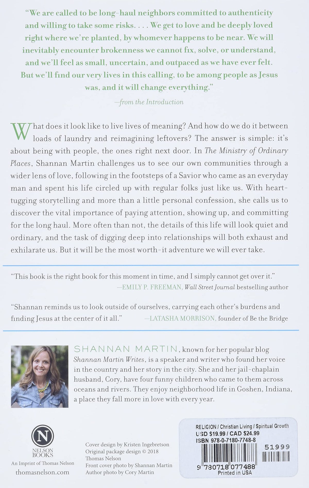 The Ministry of Ordinary Places: Waking Up to God's Goodness Around You (Paperback)