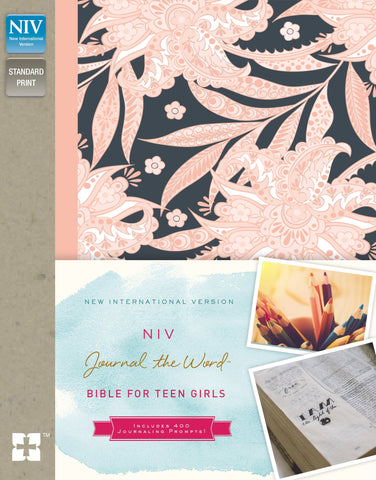 NIV Journal the Word Bible for Teen Girls (Hardcover, Pink Floral)