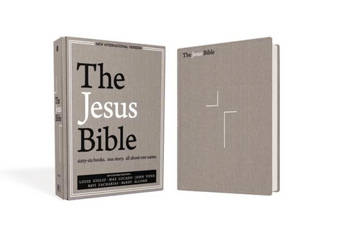 NIV The Jesus Bible (Cloth-over-Board, Gray Linen)