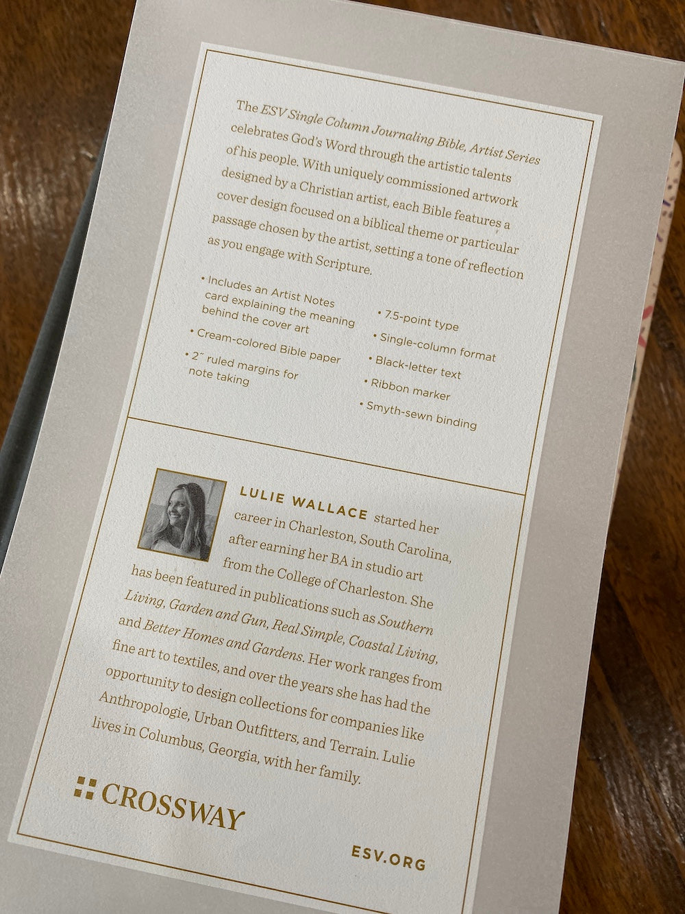 ESV Single Column Journaling Bible, Artist Series (Lulie Wallace, In Bloom)
