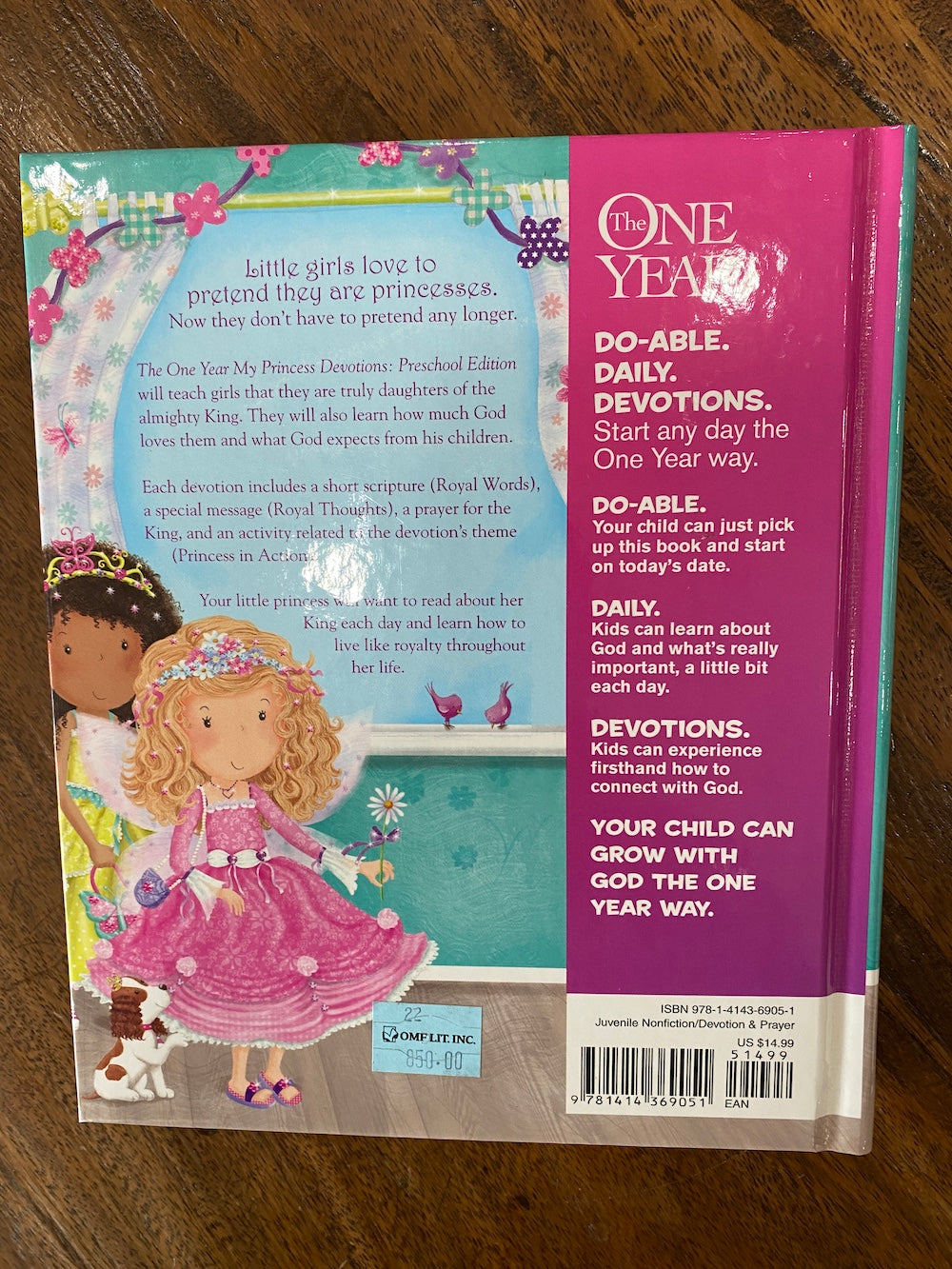 The One Year My Princess Devotions: Preschool Edition