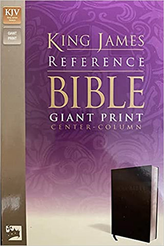 KJV Giant Print Reference Bible Black Leathersoft (SALE ITEM)