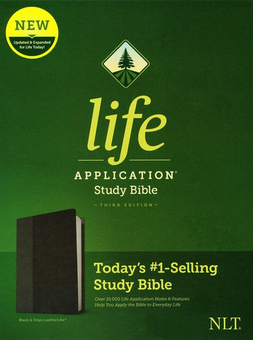 NLT Life Application Study Bible, Third Edition Black/Onyx