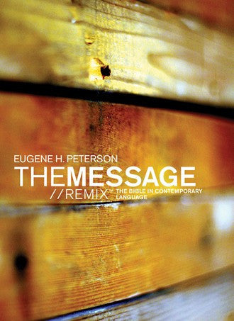 The Message//REMIX: The Bible in Contemporary Language (Softcover, Wood)