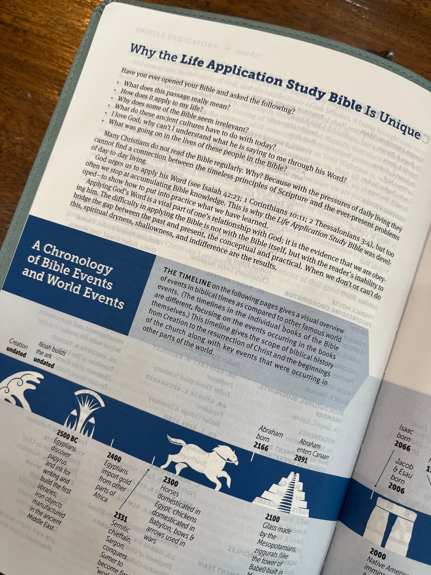 KJV Life Application Study Bible, Third Edition (Red Letter, LeatherLike, Floral Frame Teal)