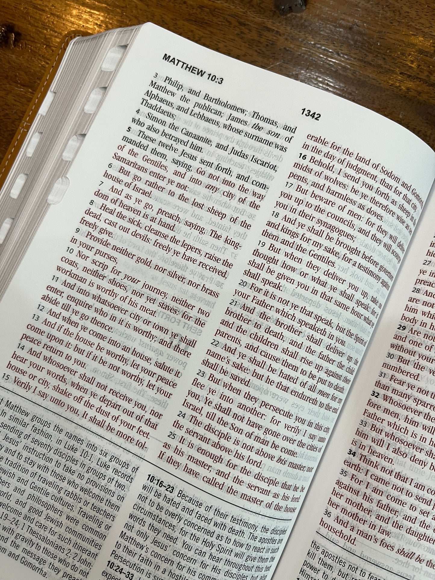 KJV Large-Print Study Bible--imitaion leather, copper (indexed)