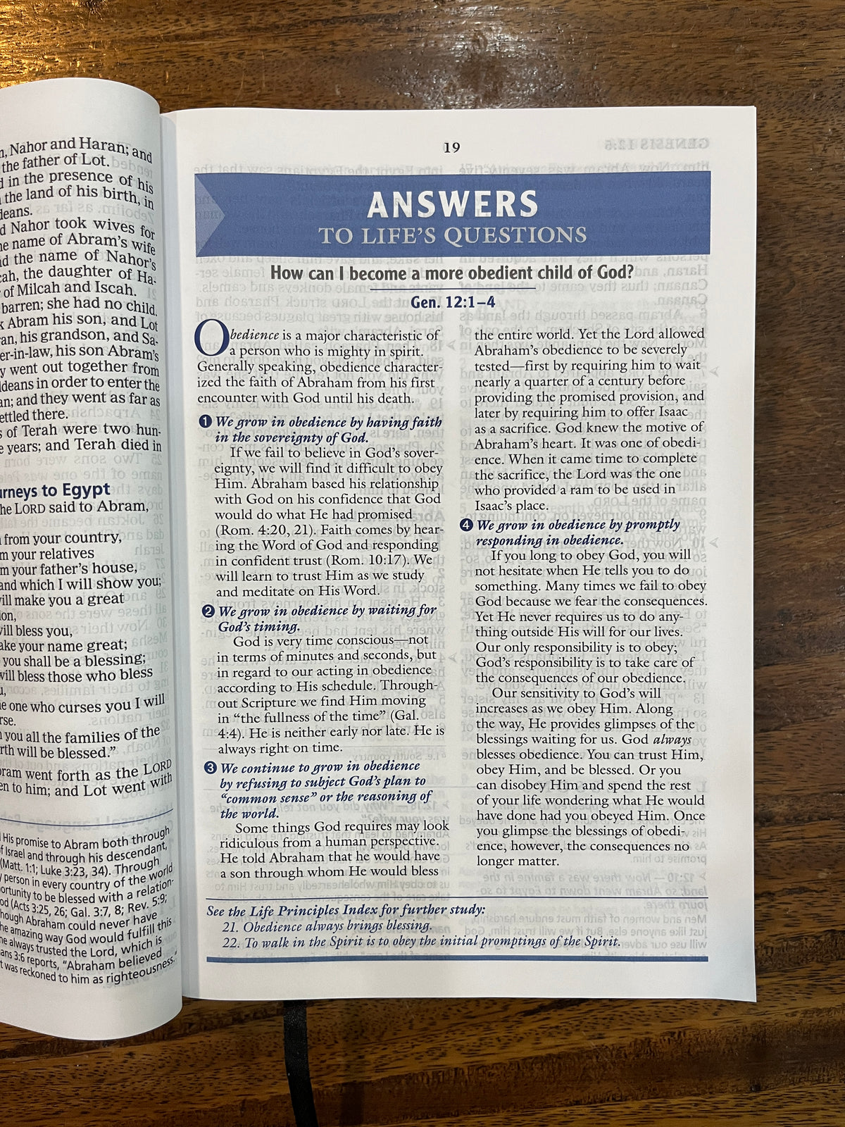 NASB The Charles F. Stanley Life Principles Bible Large Print Edition (Hardcover)