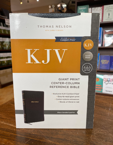 KJV Comfort Print Reference Bible, Giant Print, Black