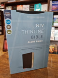 NIV Thinline Bible Giant Print Black Bonded Leather