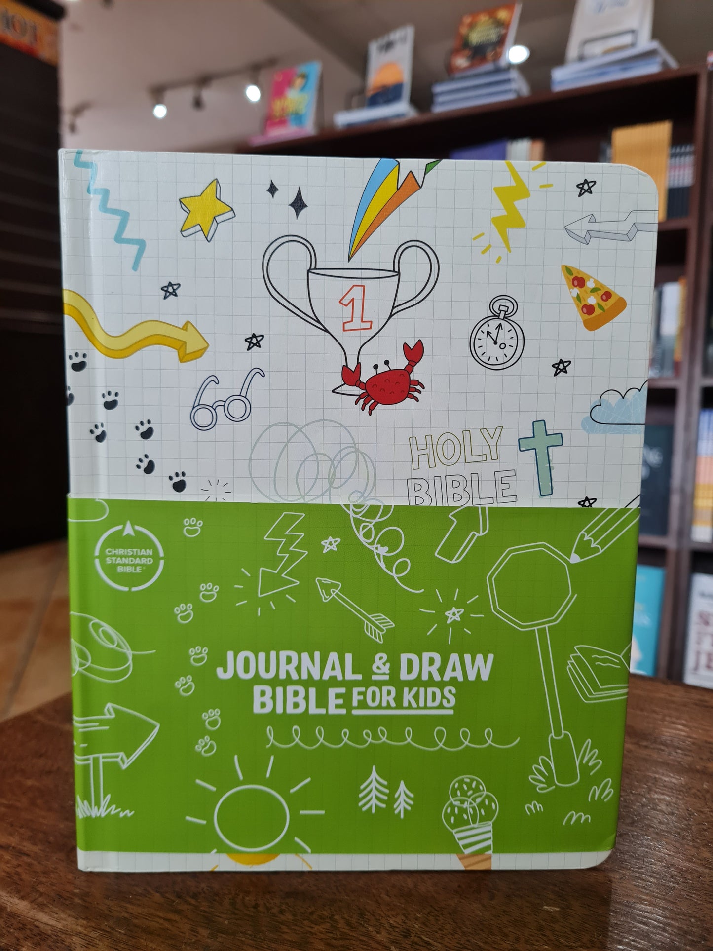 CSB Journal and Draw Bible for Kids White (OM)