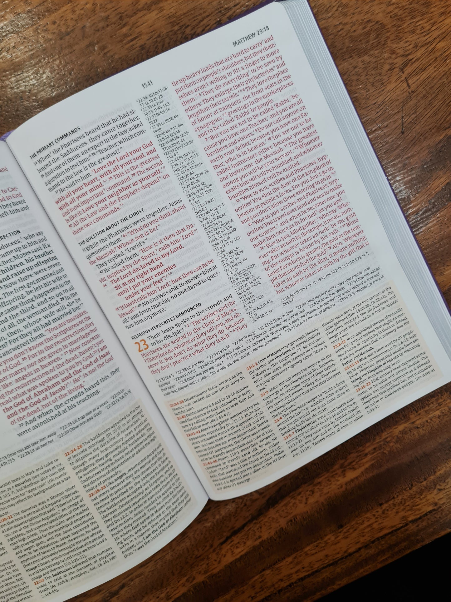 CSB Study Bible, Purple LeatherTouch (OM)