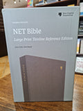 NET Bible Thinline Reference, Large Print Gray (OM)