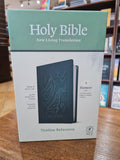 NLT Thinline Reference Holy Bible (Red Letter, LeatherLike, Earthen Teal Blue)