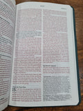 NLT Thinline Reference Holy Bible (Red Letter, LeatherLike, Earthen Teal Blue)