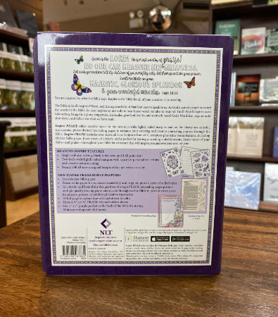 Inspire PRAISE Bible NLT, Filament-Enabled Edition (Hardcover LeatherLike, Purple): The Bible for Coloring & Creative Journaling