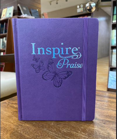 Inspire PRAISE Bible NLT, Filament-Enabled Edition (Hardcover LeatherLike, Purple): The Bible for Coloring & Creative Journaling