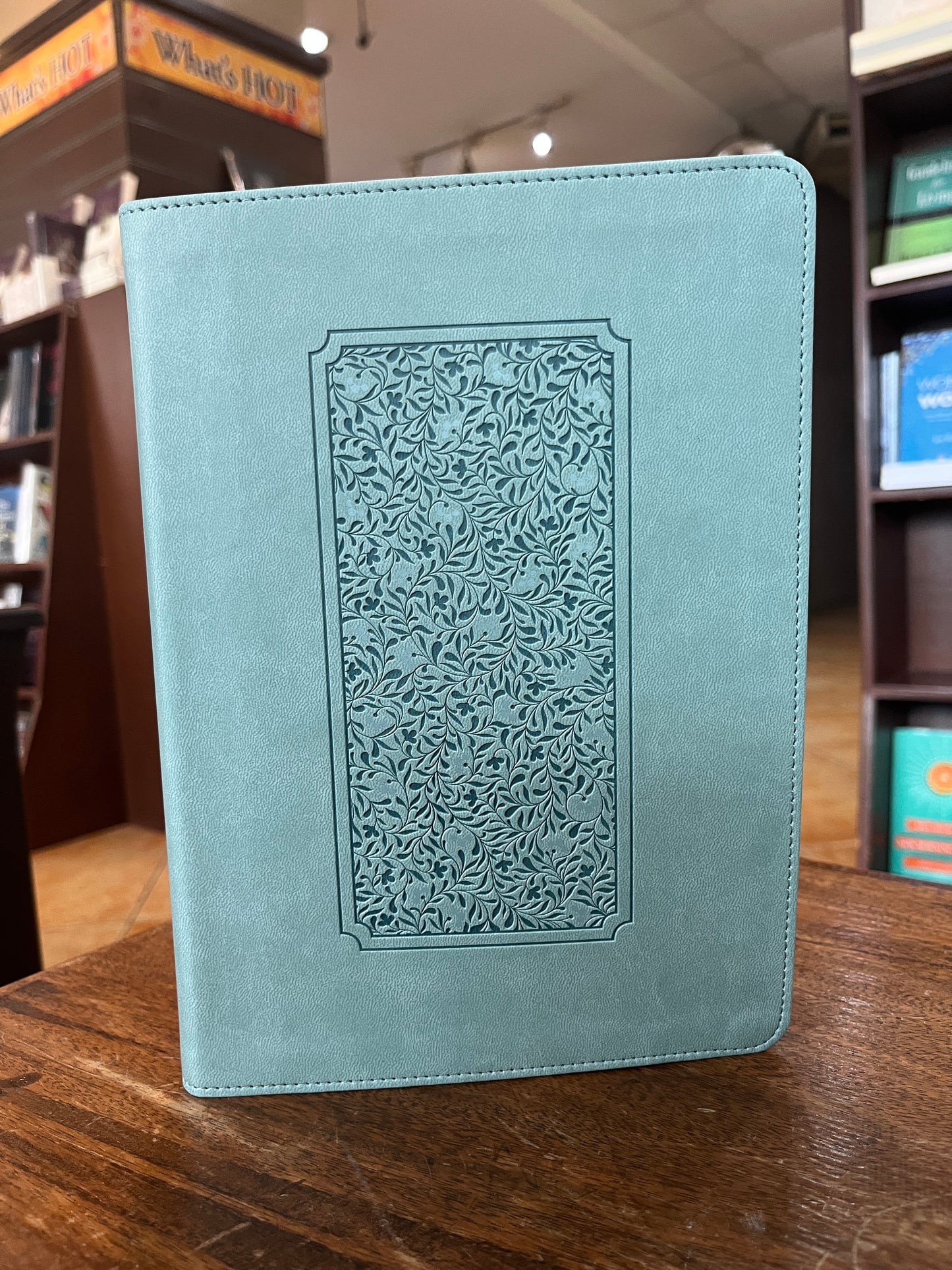 KJV Life Application Study Bible, Third Edition (Red Letter, LeatherLike, Floral Frame Teal)