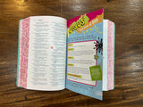 NLT Girls Life Application Study Bible (LeatherLike, Teal/Pink Flowers)