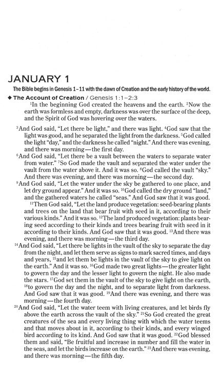 NIV One Year Chronological Bible, Paperback