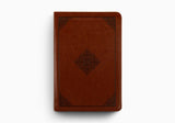 ESV Study Bible, Personal Size (TruTone, Saddle, Ornament Design)