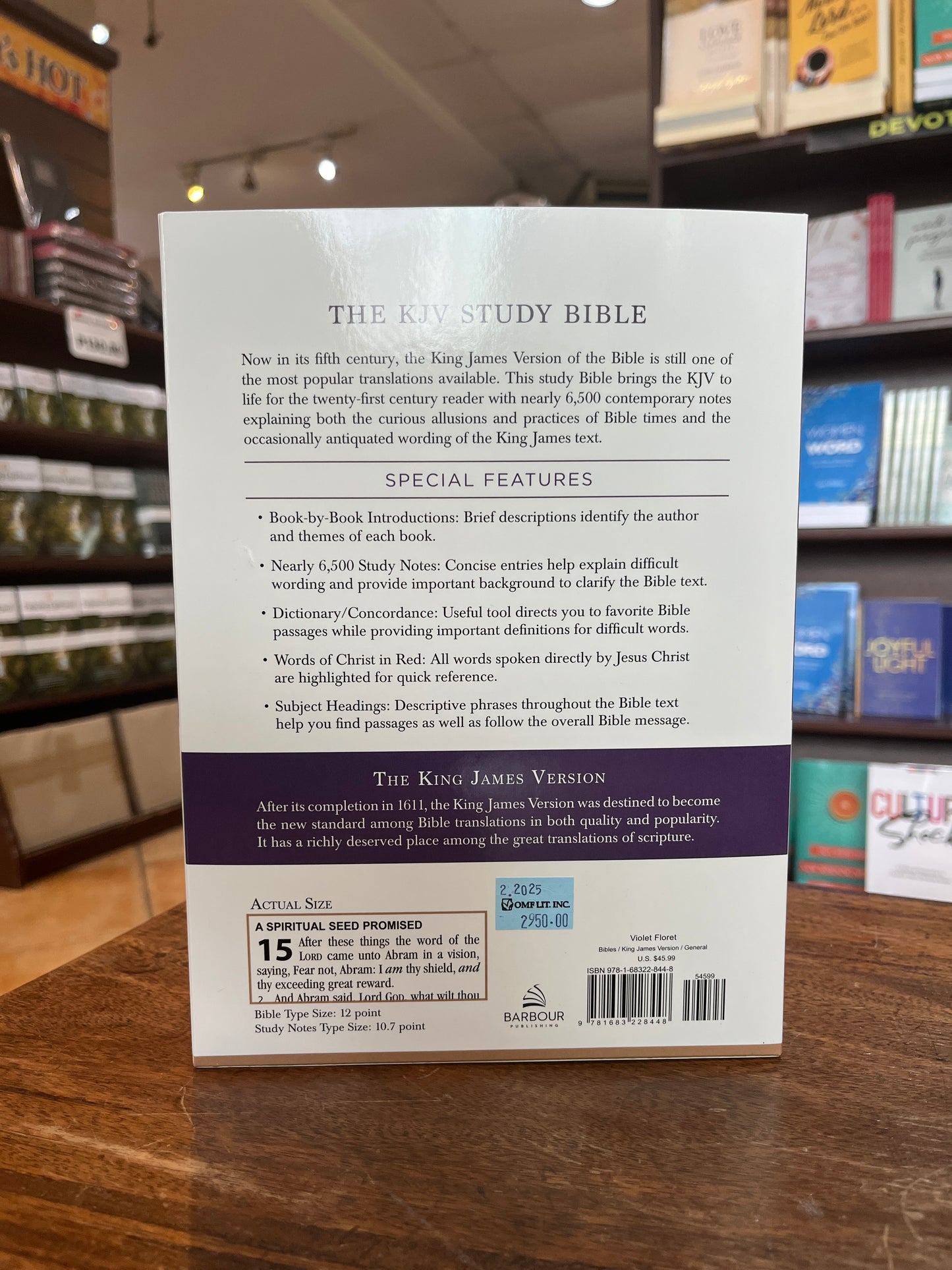 The KJV Study Bible, Large Print [Violet Floret]