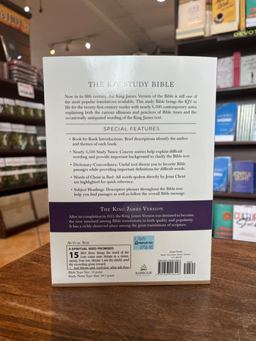 The KJV Study Bible, Large Print [Violet Floret]