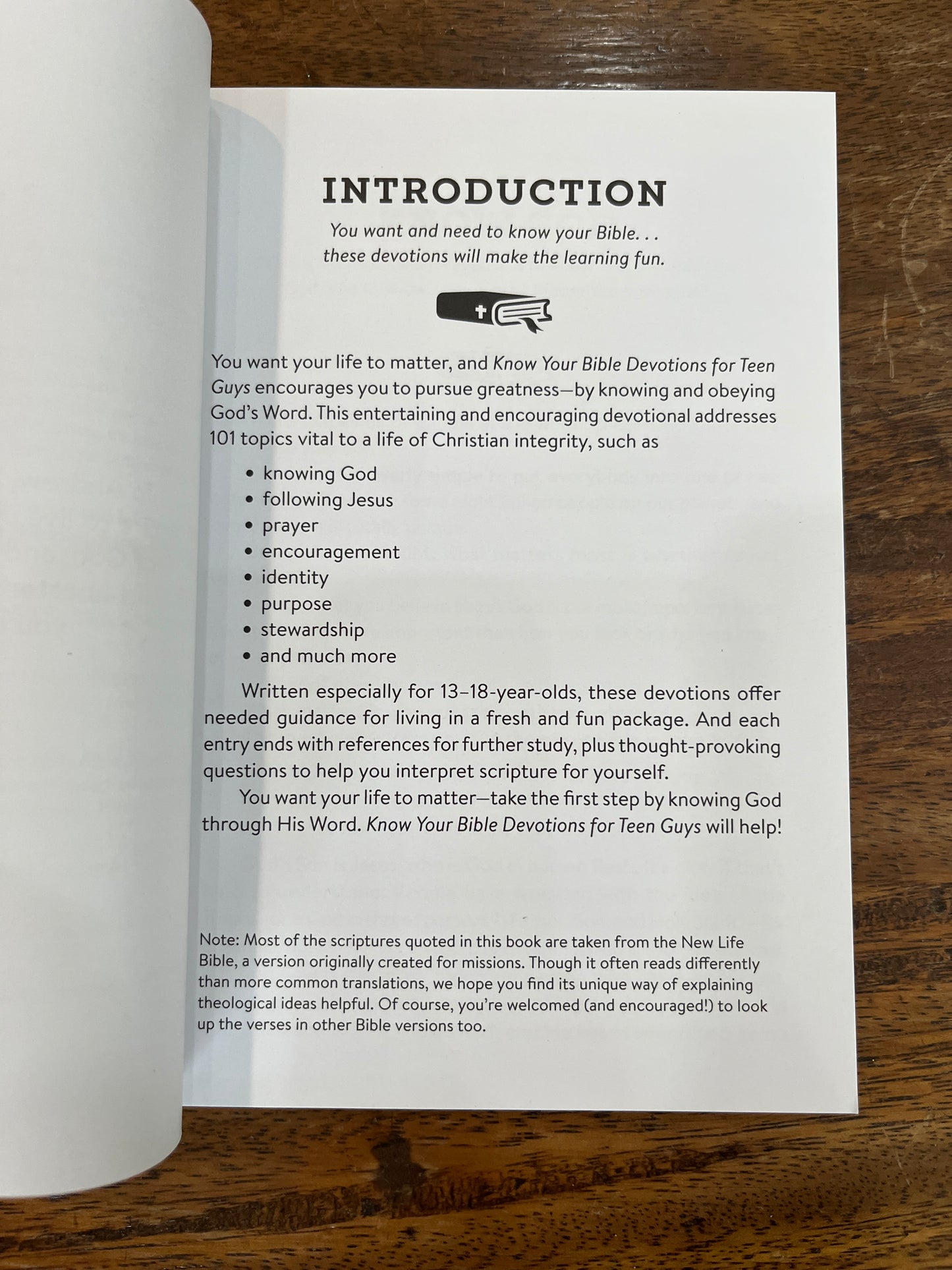 Know Your Bible Devotions for Teen Guys