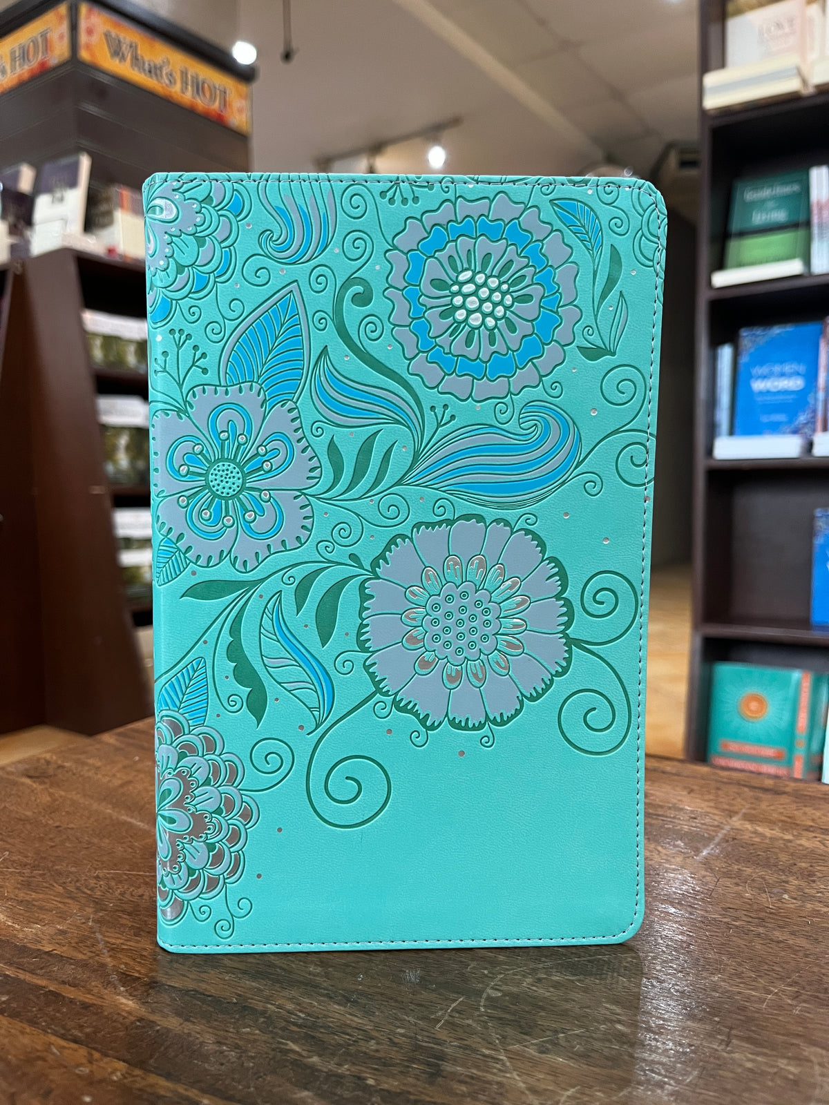 NLT Girls Life Application Study Bible (LeatherLike, Teal/Pink Flowers)