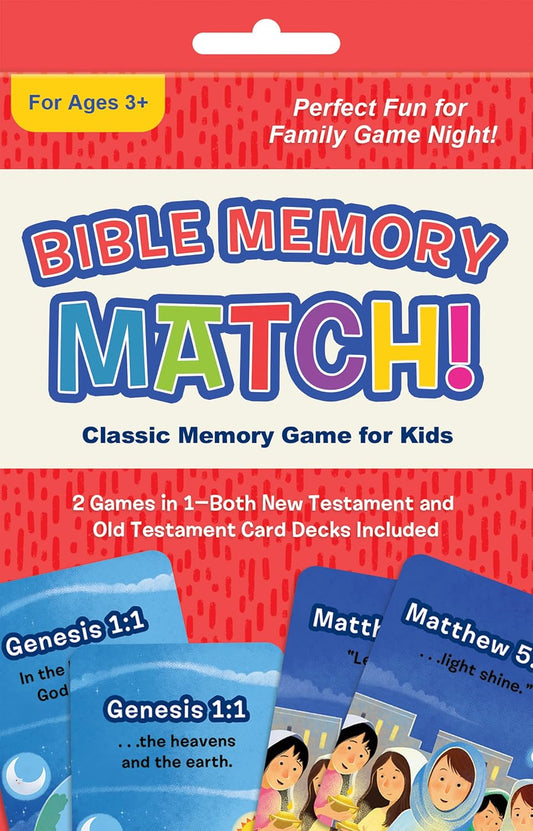 Bible Memory Match!: Classic Memory Game for Kids Paperback