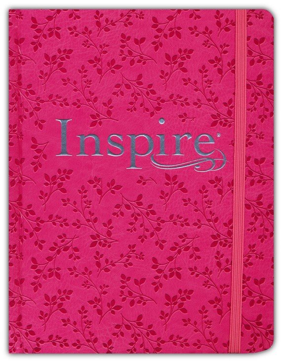 NLT Inspire Bible, Filament Enabled, Hardcover LeatherLike, Pink