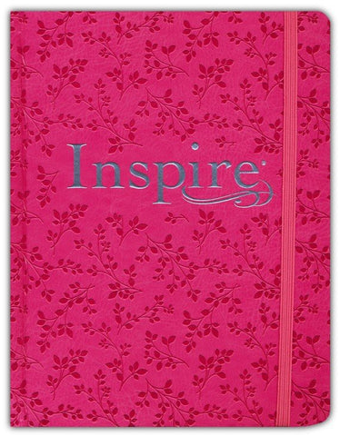 NLT Inspire Bible, Filament Enabled, Hardcover LeatherLike, Pink