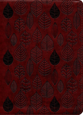 ESV Single Column Journaling Bible--soft leather-look, chestnut