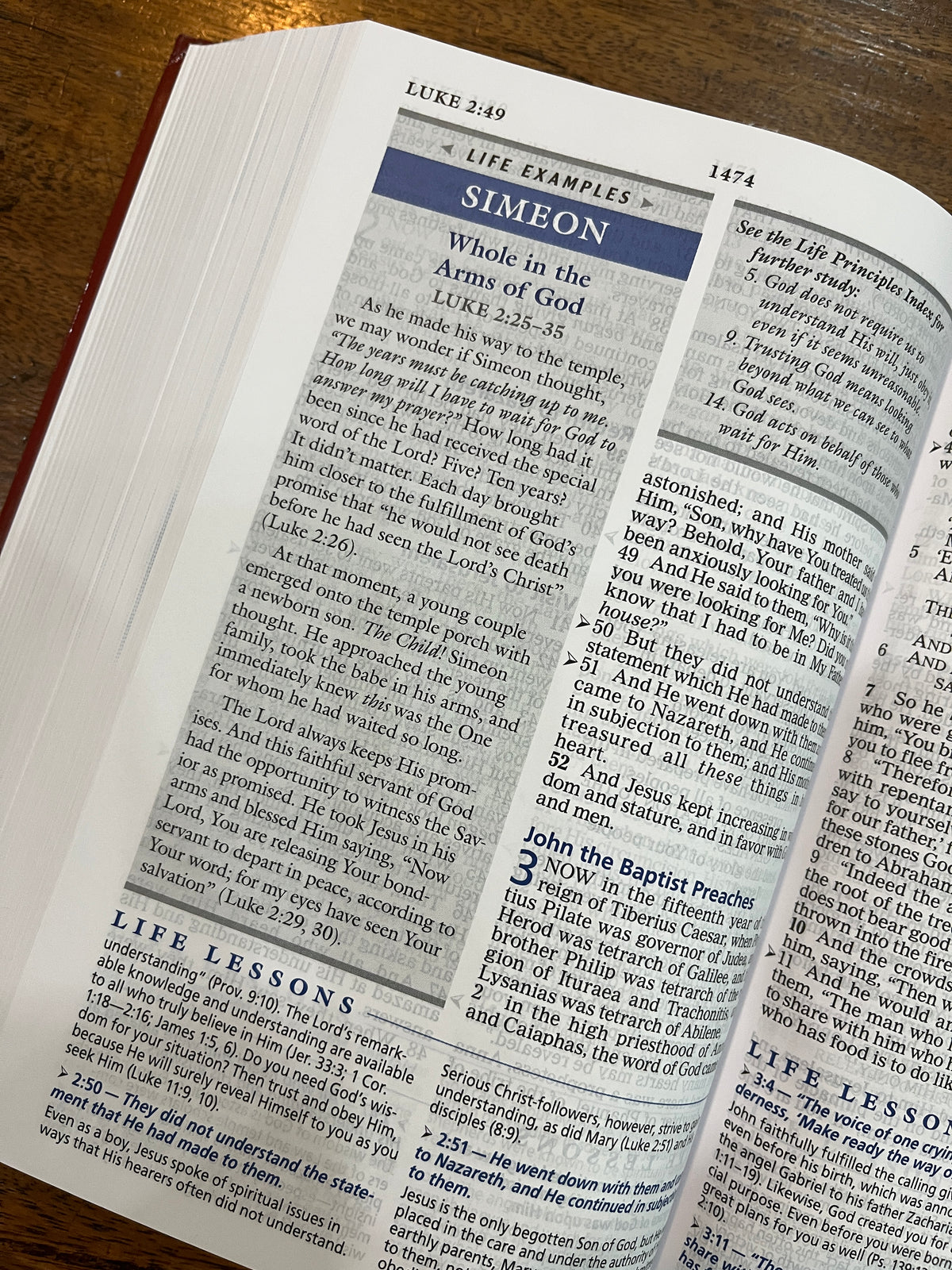NASB The Charles F. Stanley Life Principles Bible Large Print Edition (Hardcover)
