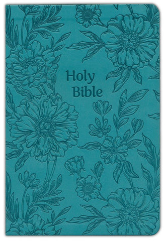 NASB Large Print Thinline Bible, Value Edition--soft leather-look, teal