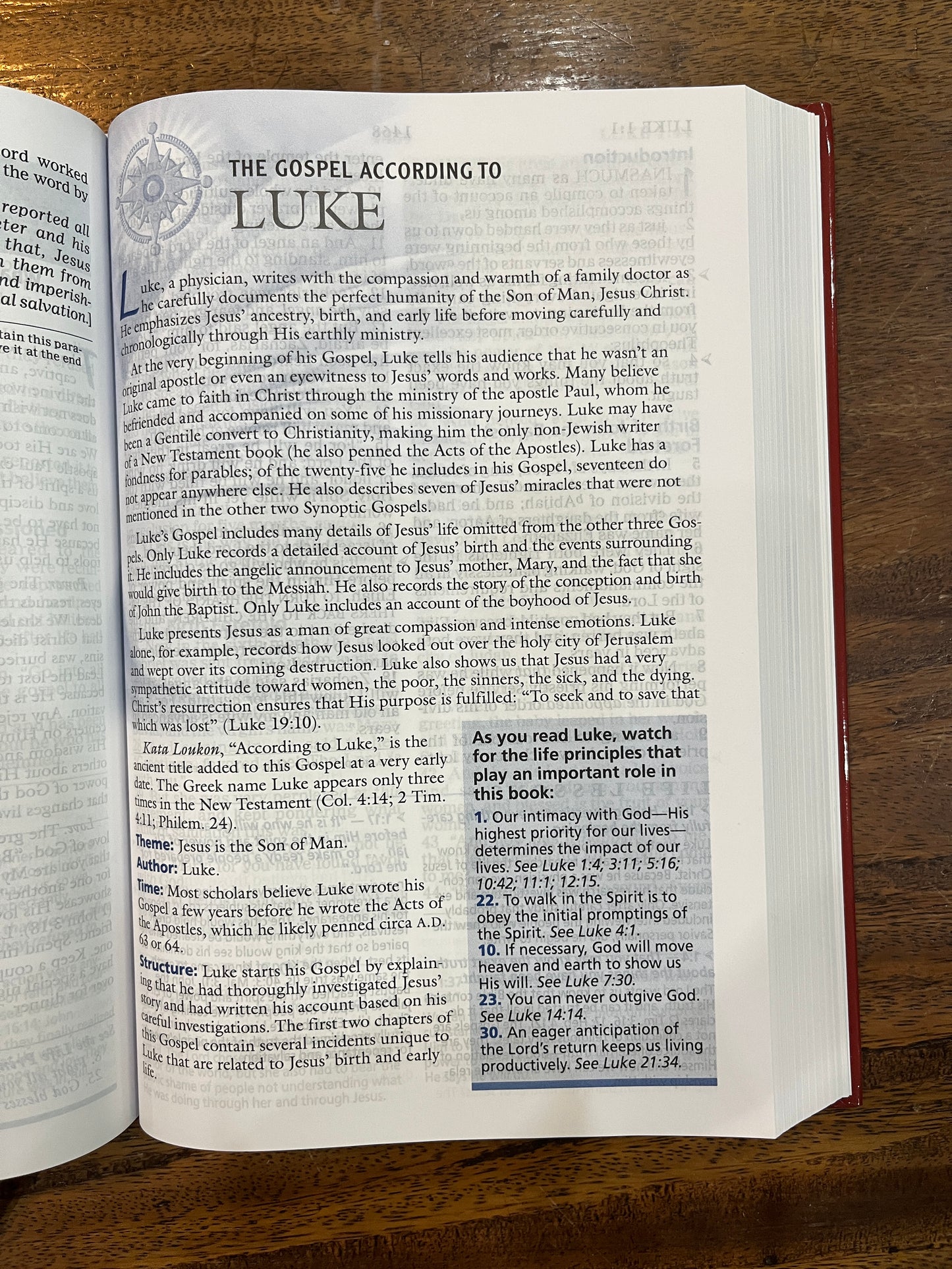 NASB The Charles F. Stanley Life Principles Bible Large Print Edition (Hardcover)