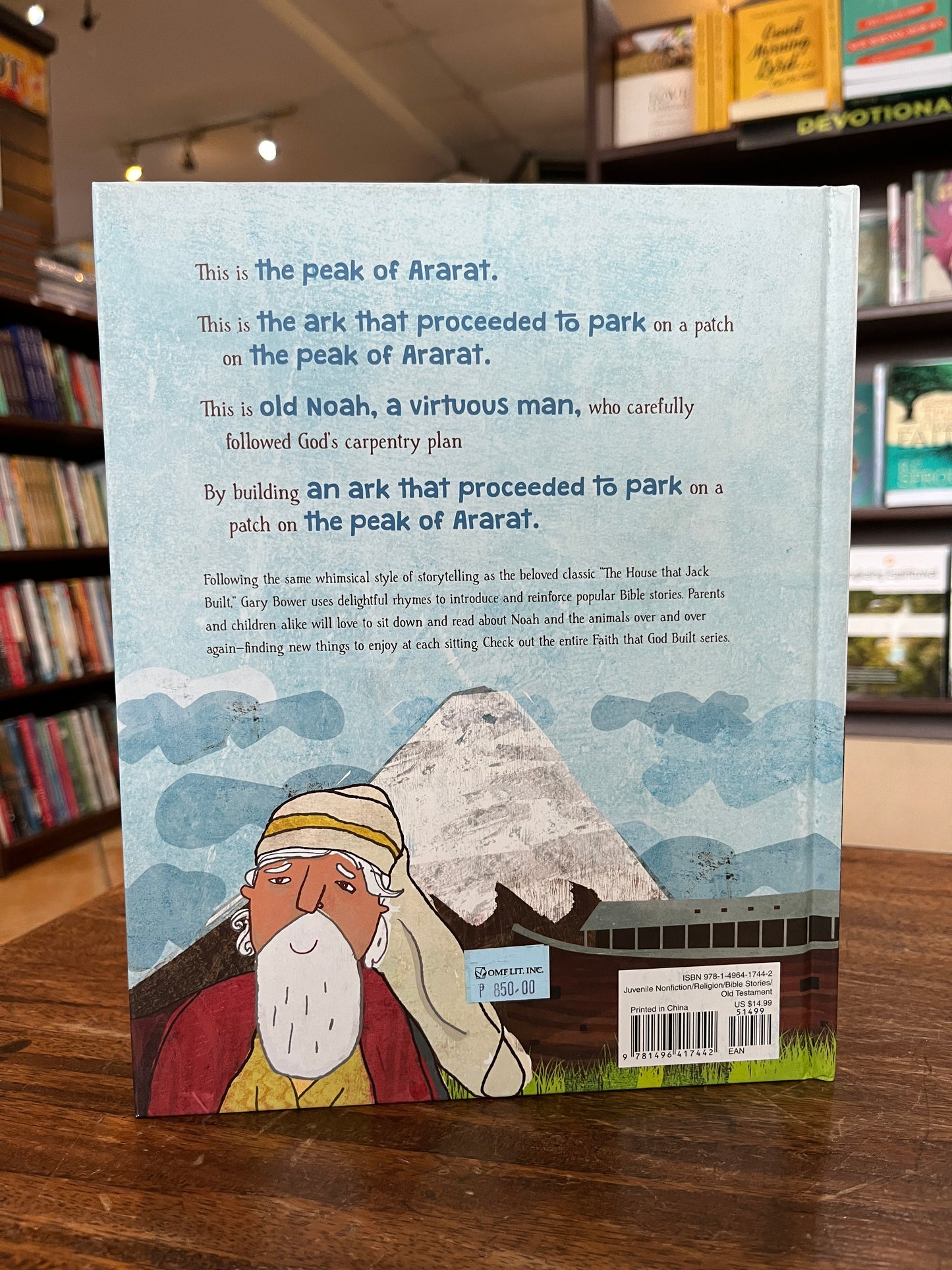 A Patch on the Peak of Ararat (A Faith that God Built Book) Hardcover – Picture Book (SALE ITEM)
