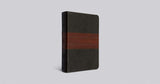 ESV Large Print Personal Size Bible, Red Letter (TruTone, Forest/Tan, Trail Design)