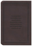 NLT Premium Value Compact Bible, Filament Enabled (Dark Brown)