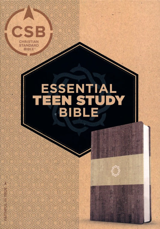 CSB Essential Teen Study Bible (LeatherTouch,Weathered Gray Cork)