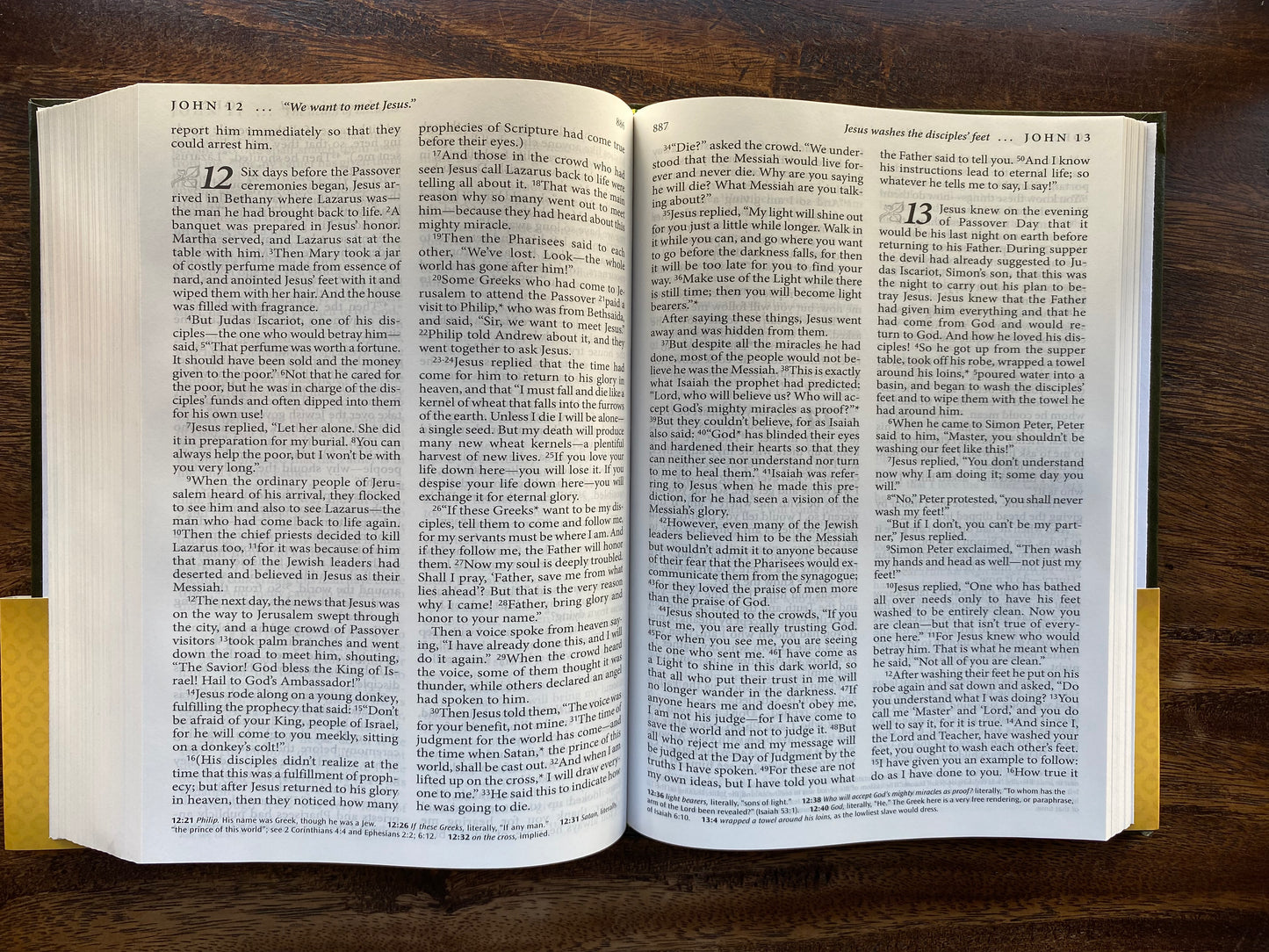 The Living Bible Large Print Edition (Hardcover, Green)
