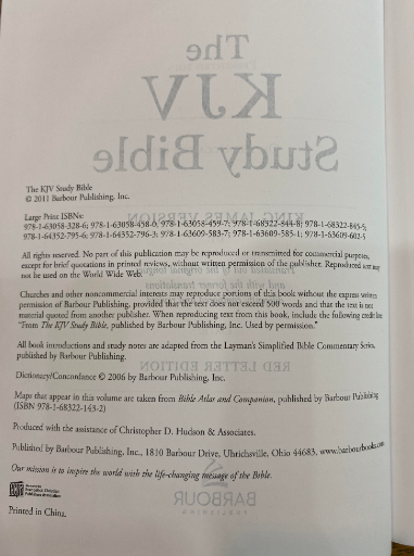 KJV Large-Print Study Bible--imitation leather brown/olive