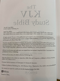 KJV Large-Print Study Bible--imitation leather brown/olive